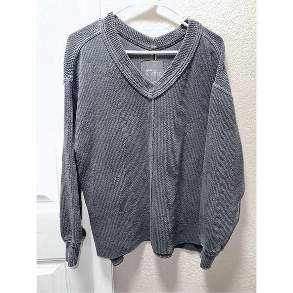 Aerie V-Neck Sweatshirt - Picture 1 of 6